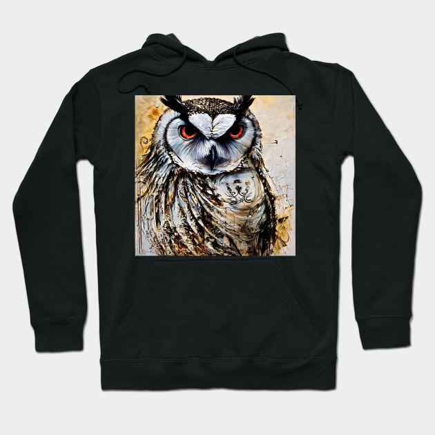 Sketch of great owl Hoodie by bogfl